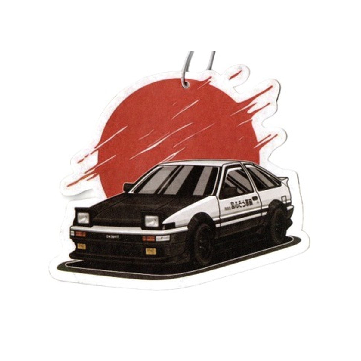 AE86 Rising Sun hanging car air freshener by Auto Pura