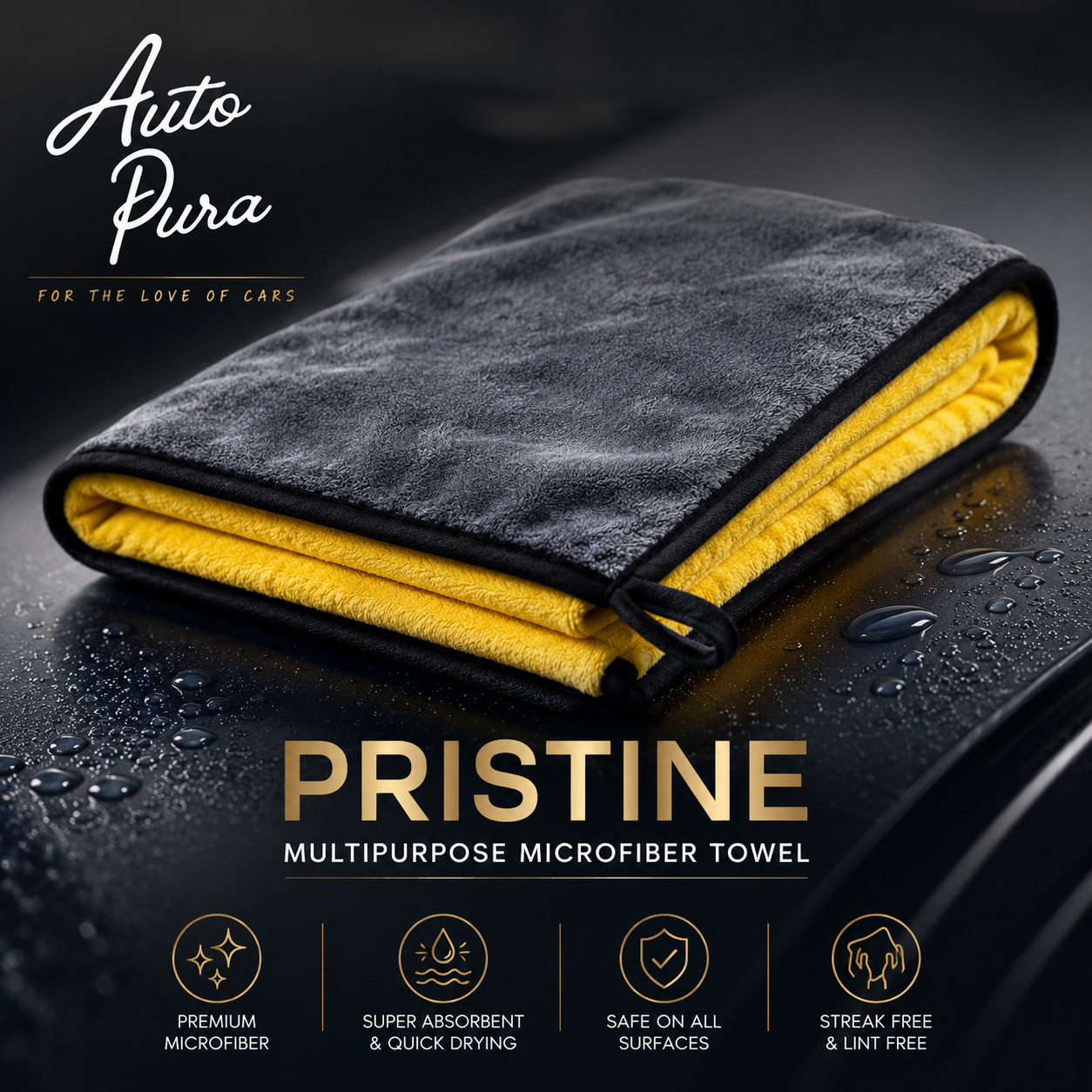Auto Pura Pristine Multipurpose Microfiber Towel