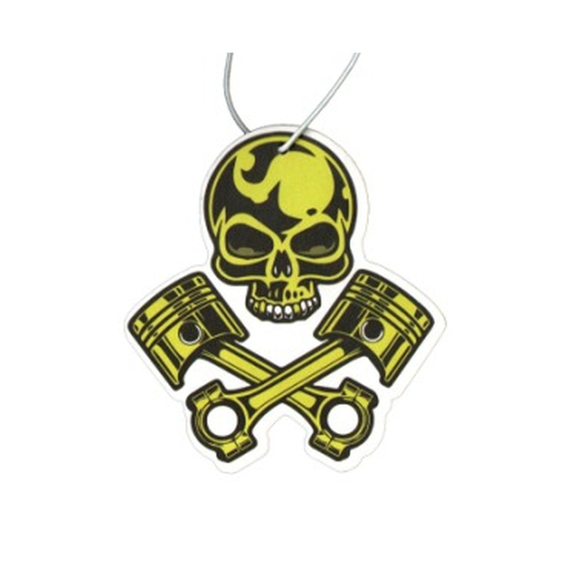 Skull & Pistons hanging car air freshener by Auto Pura