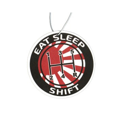 Eat Sleep Shift hanging car air freshener by Auto Pura