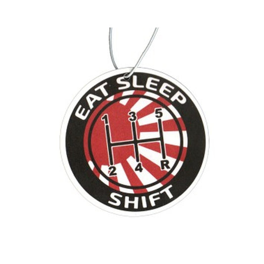 Eat Sleep Shift hanging car air freshener by Auto Pura