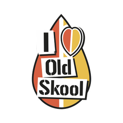 I Love Old Skool hanging car air freshener by Auto Pura